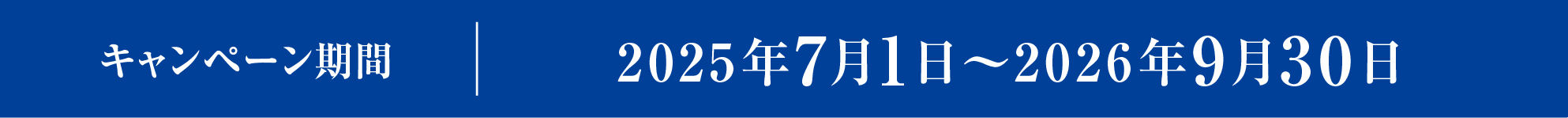 キャンペーン期間
