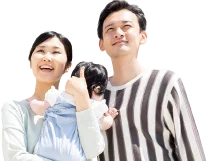 3人家族の画像