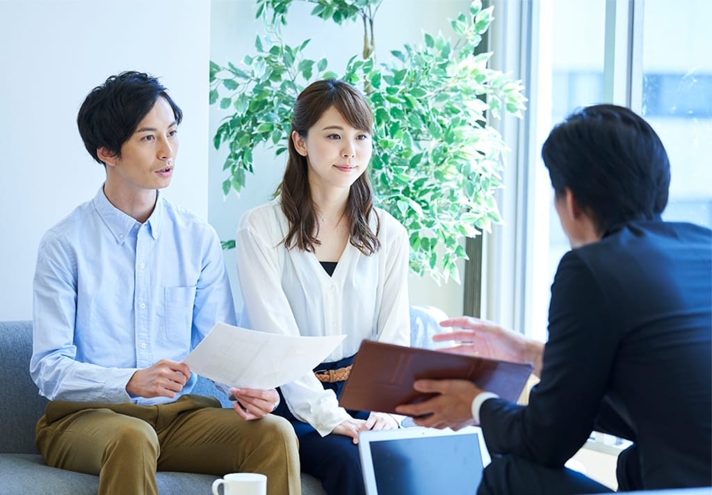 展示場スタッフへの相談イメージ