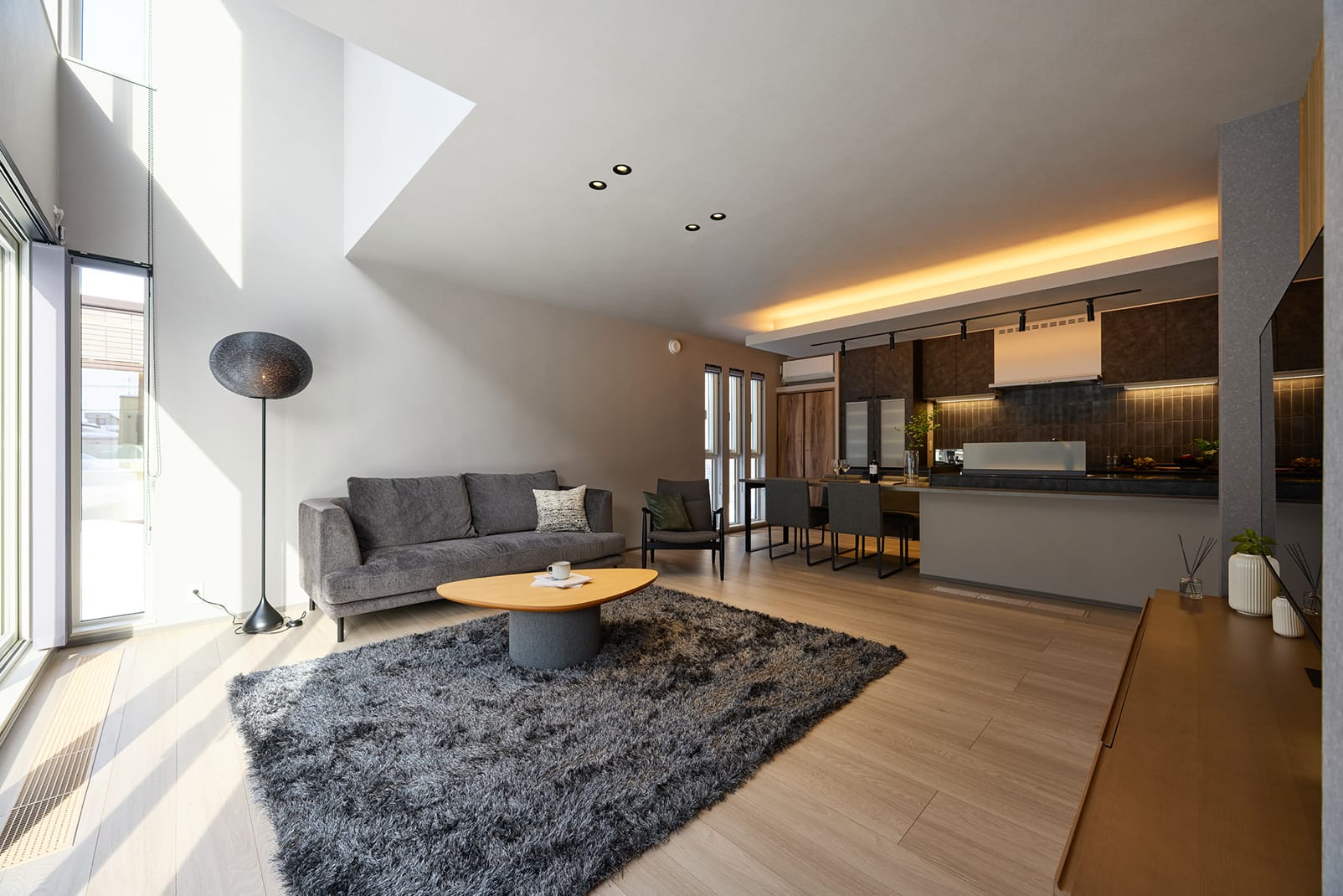 THE DESIGNER'S HEIM恵庭モデルハウスNo.1_リビング