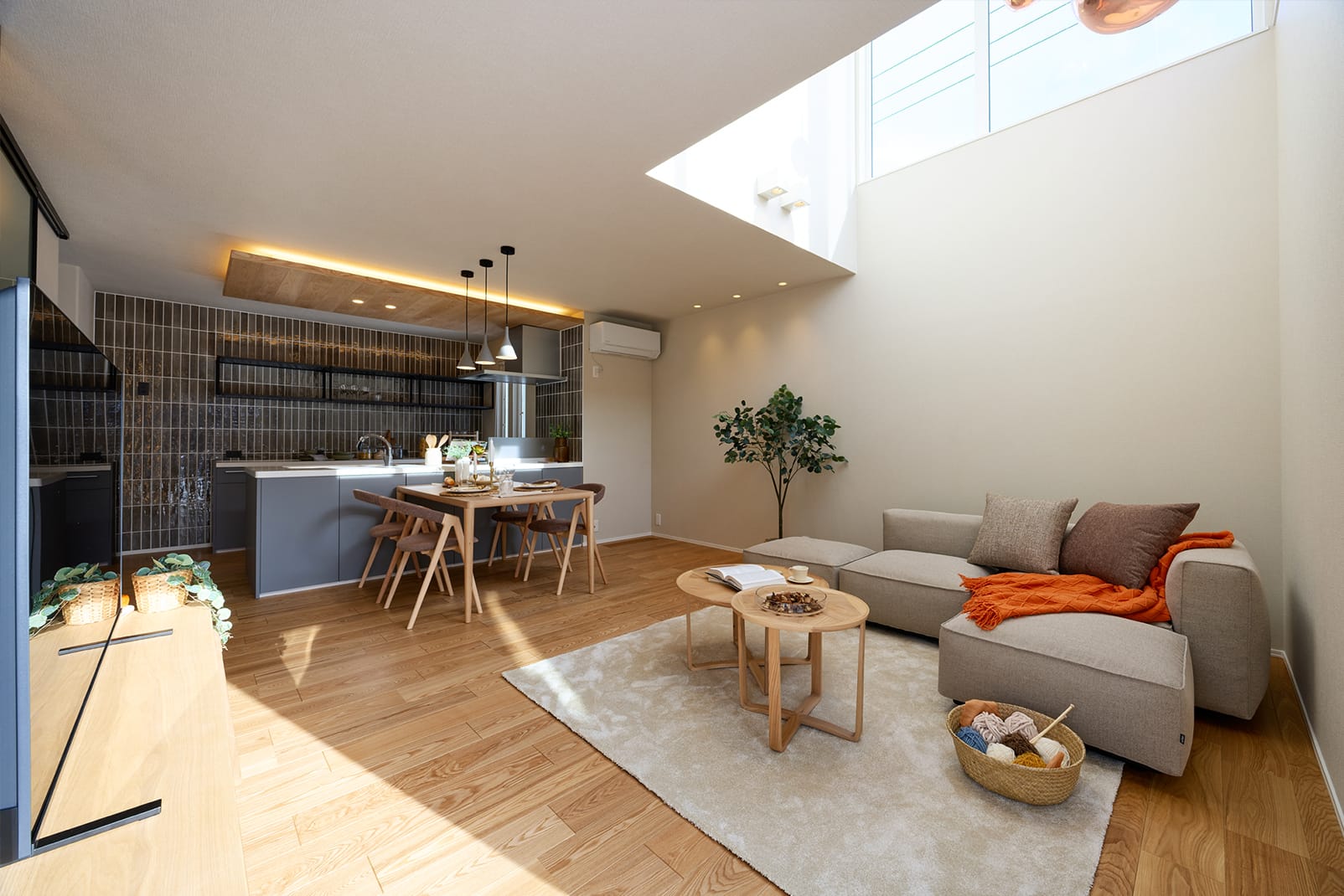 THE DESIGNER'S HEIM恵庭モデルハウスNo.2_リビング