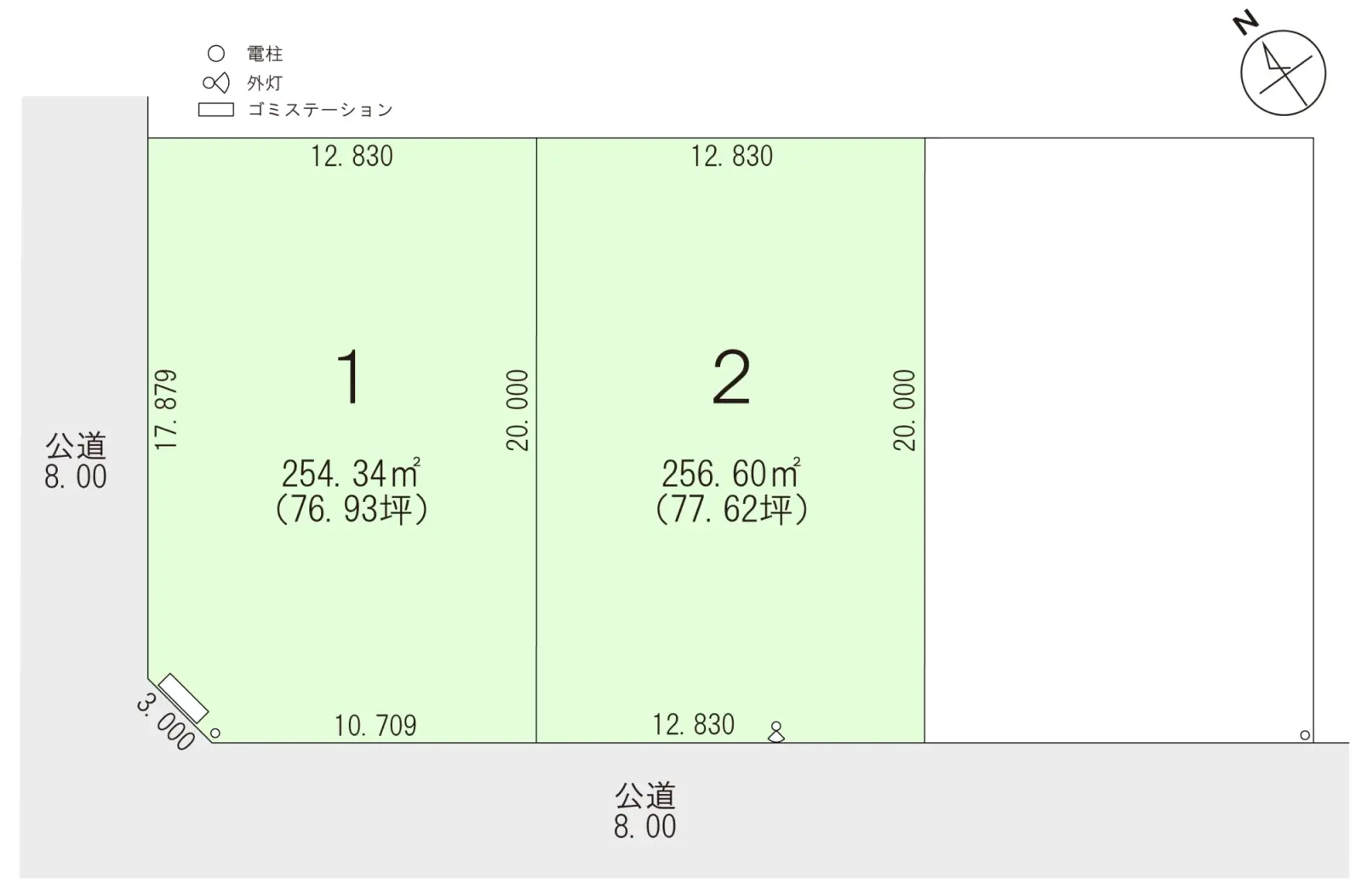 スマートハイムプレイス富良野市南麻町_区画図