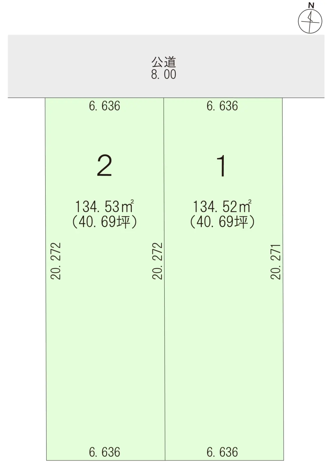 スマートハイムプレイス発寒5条5丁目_区画図