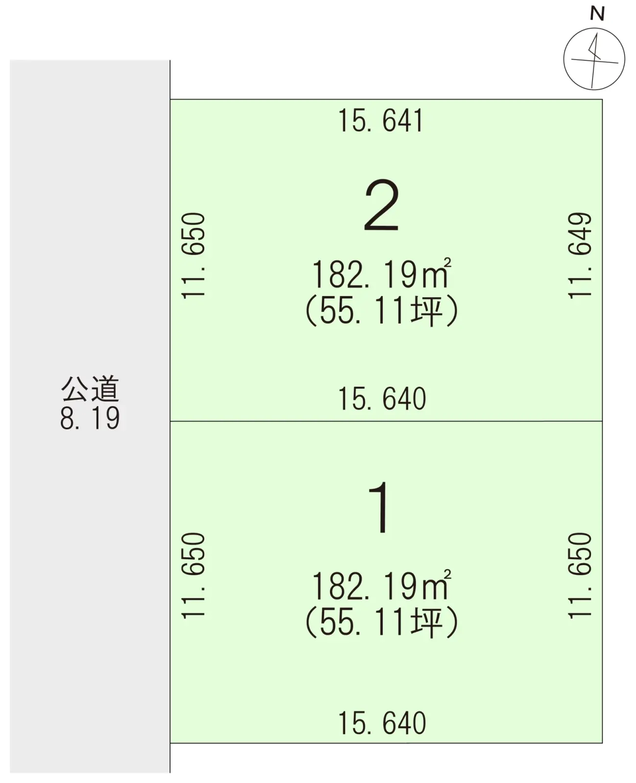 スマートハイムプレイス緑ヶ丘3条通6丁目_区画図