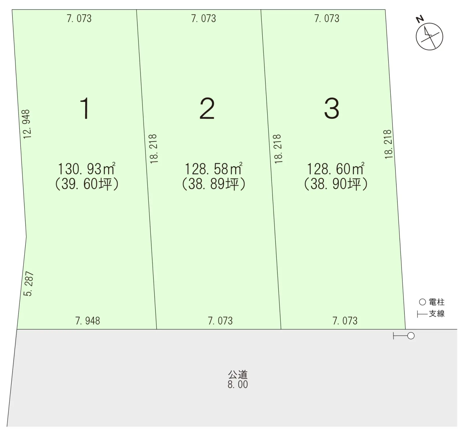 スマートハイムプレイス北郷Ⅱ_区画図