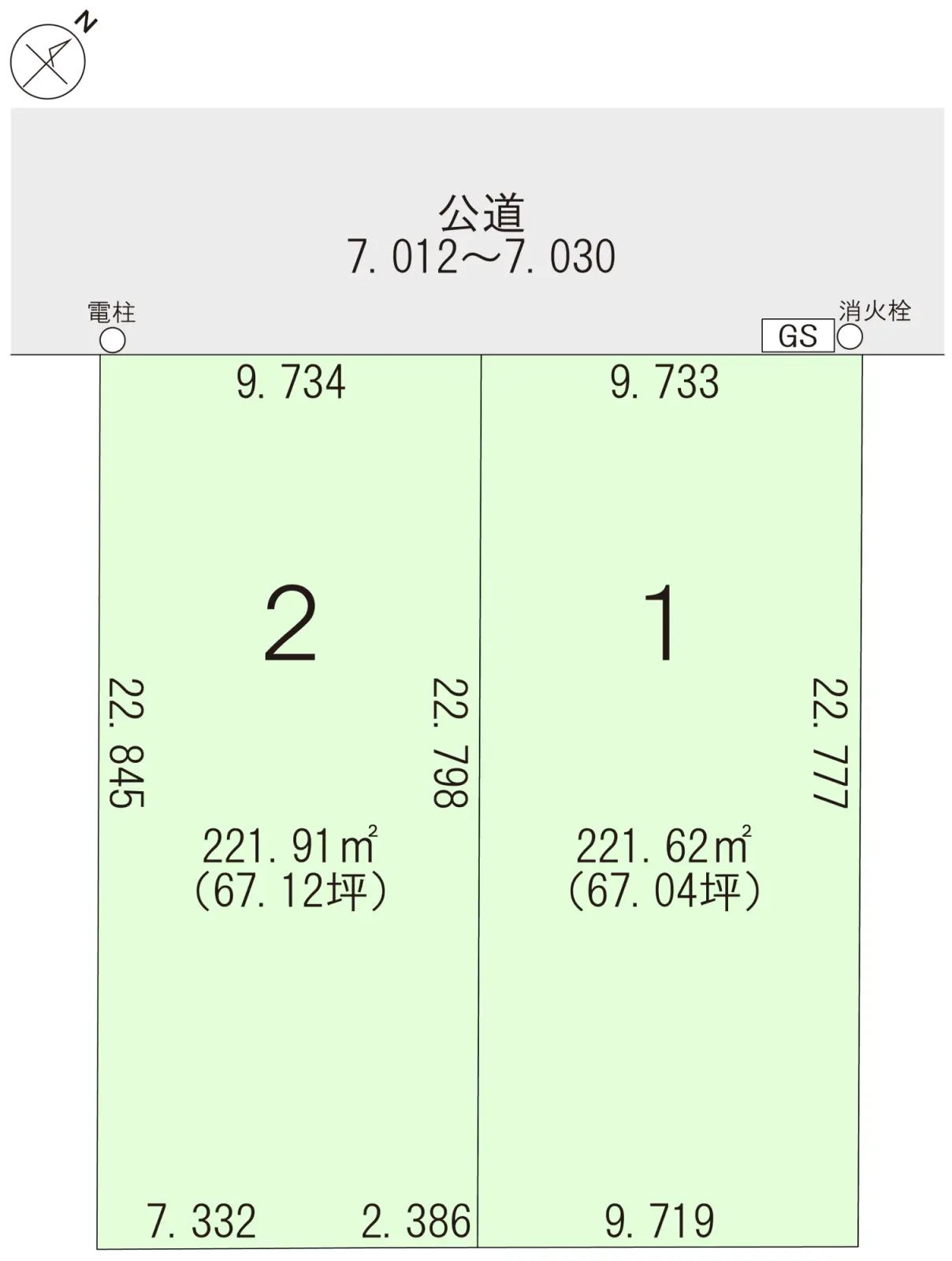 スマートハイムプレイス旭川市春光5条1丁目_区画図