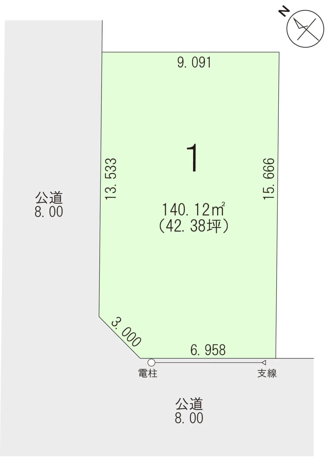 恵庭市緑町2丁目_区画図