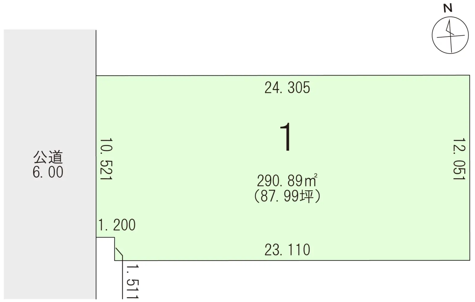 倶知安町北4条東5丁目_区画図