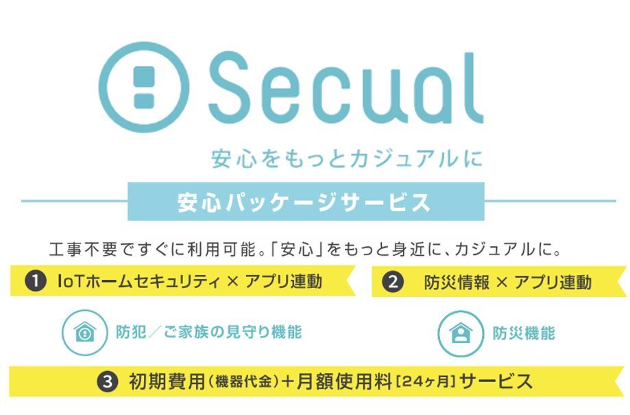 屋内防犯パッケージ特典「Secual」付き