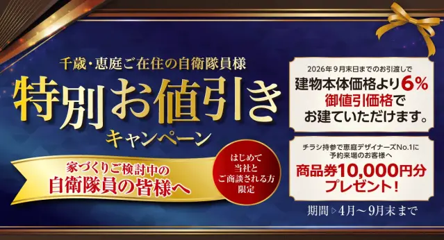 自衛隊値引きキャンペーン_イメージ