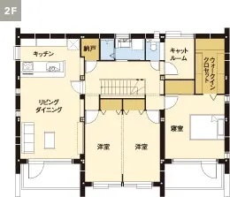 2Fの間取り図