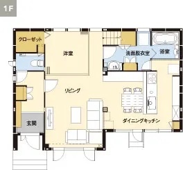 1Fの間取り図
