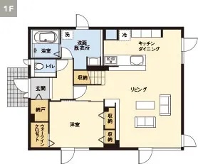 1Fの間取り図