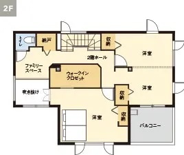 2Fの間取り図