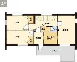 2Fの間取り図