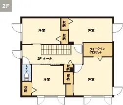2Fの間取り図
