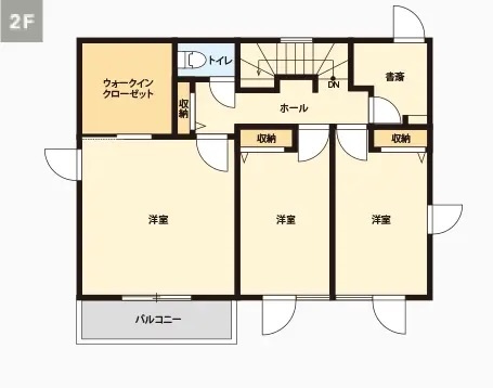 2Fの間取り図