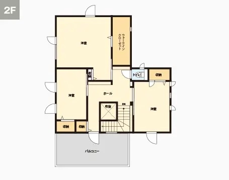 2Fの間取り図