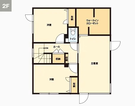 2Fの間取り図