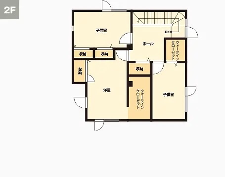 2Fの間取り図
