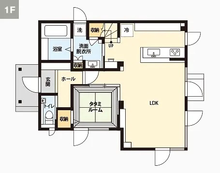 1Fの間取り図