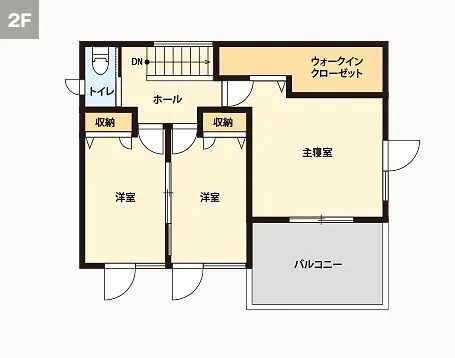 2Fの間取り図