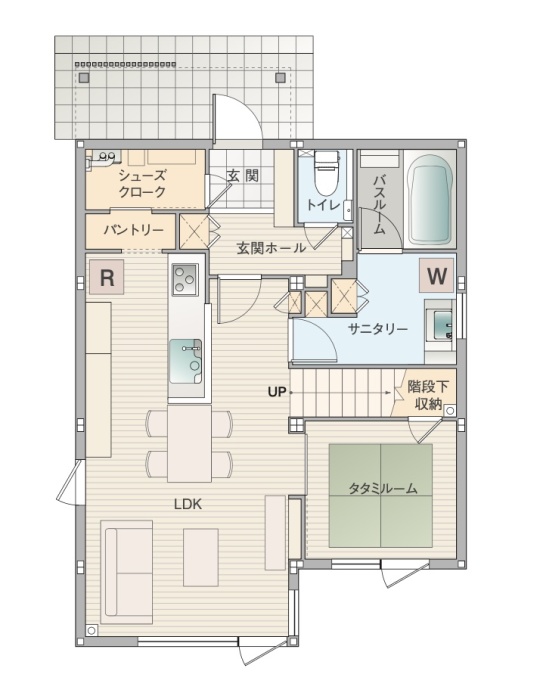 1Fの間取り図