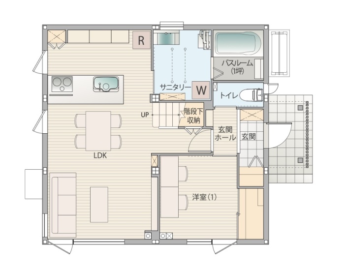 1Fの間取り図