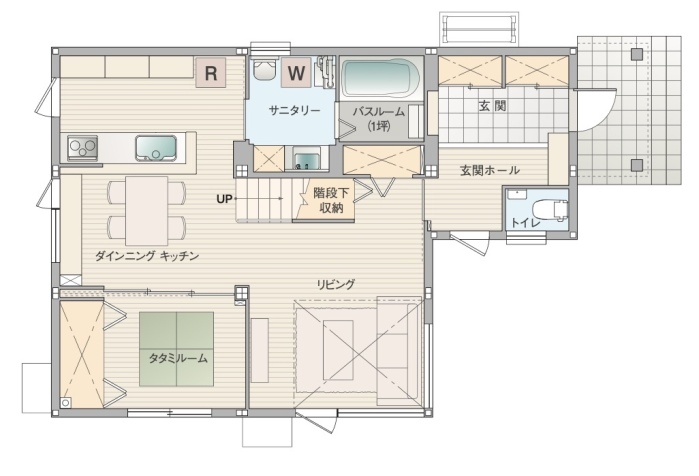1Fの間取り図