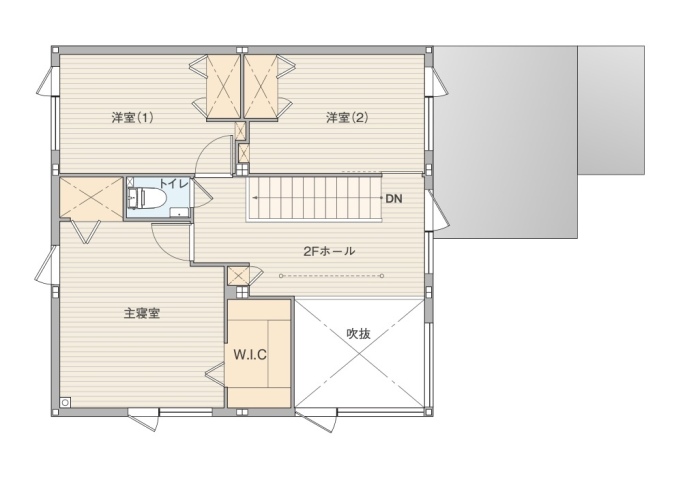 2Fの間取り図
