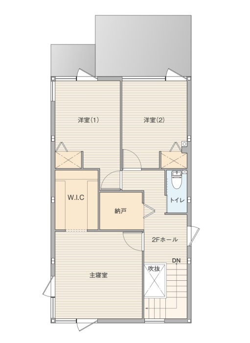 2Fの間取り図