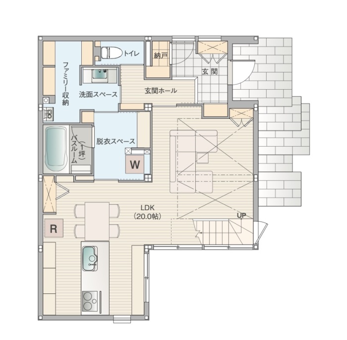 1Fの間取り図