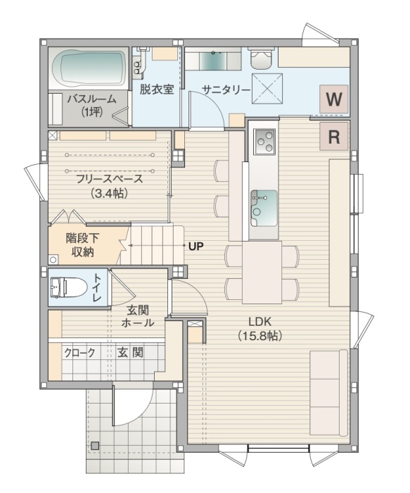 1Fの間取り図