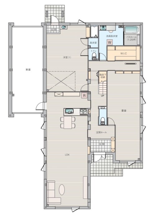 1Fの間取り図
