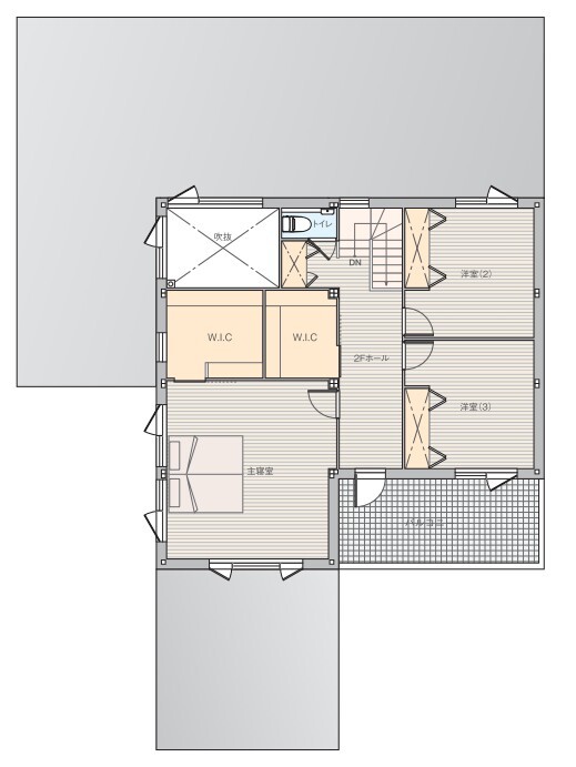 2Fの間取り図