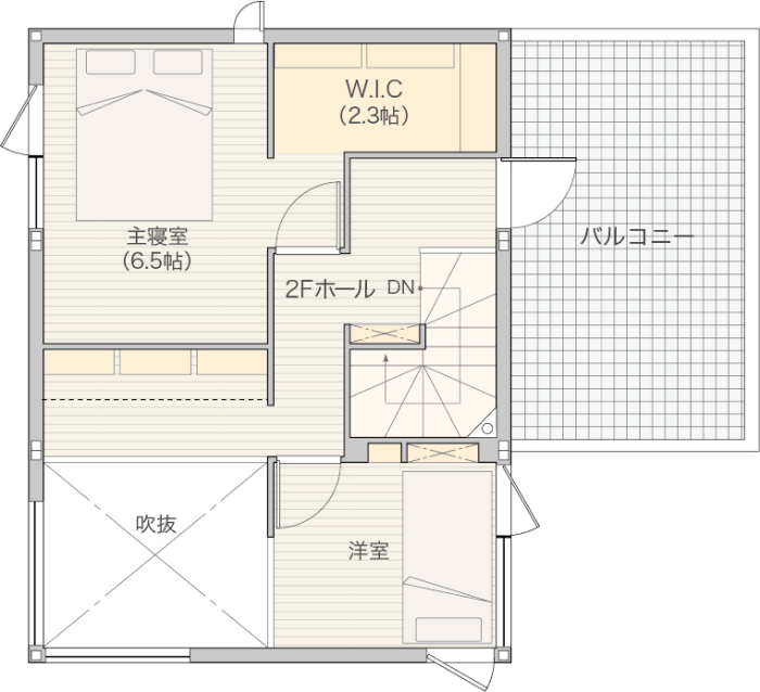 2Fの間取り図