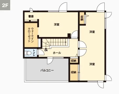 2Fの間取り図