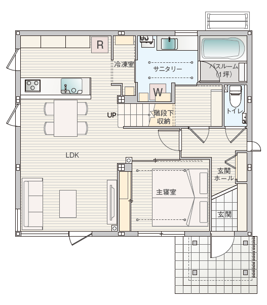 1Fの間取り図