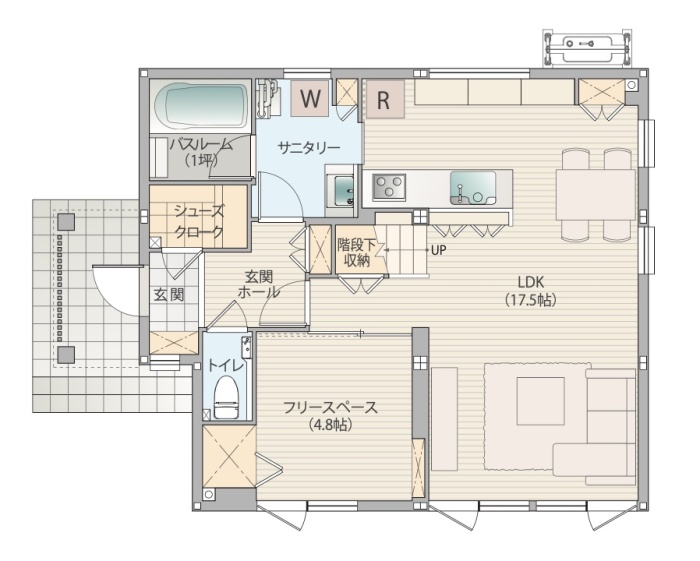 1Fの間取り図