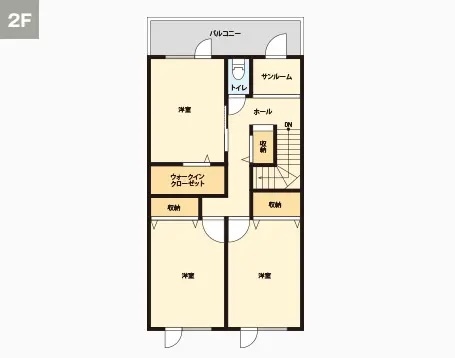 2Fの間取り図