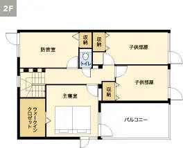2Fの間取り図