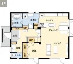 1Fの間取り図