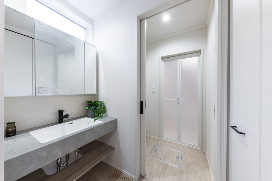 スマートハイムプレイス福住3条12丁目モデルハウスNo.1_洗面室