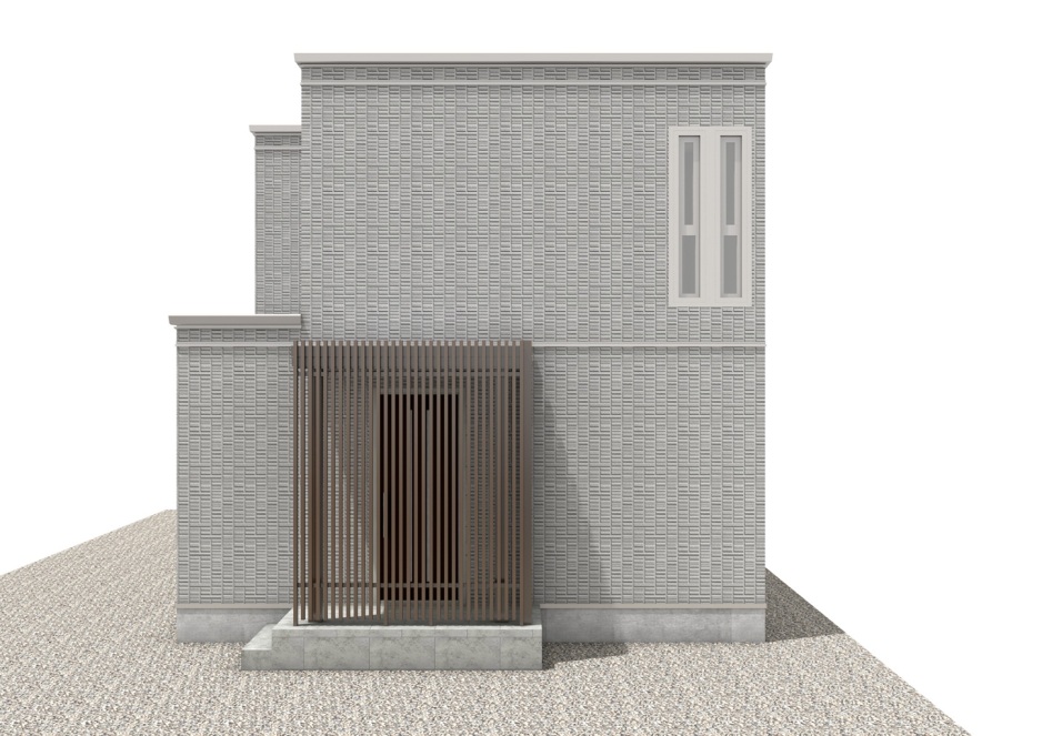 スマートハイムプレイスとん田東町モデルハウスNo.1_外観パース（※プラン図は図面を基に描いておりますので、実際と多少異なる場合があります。）