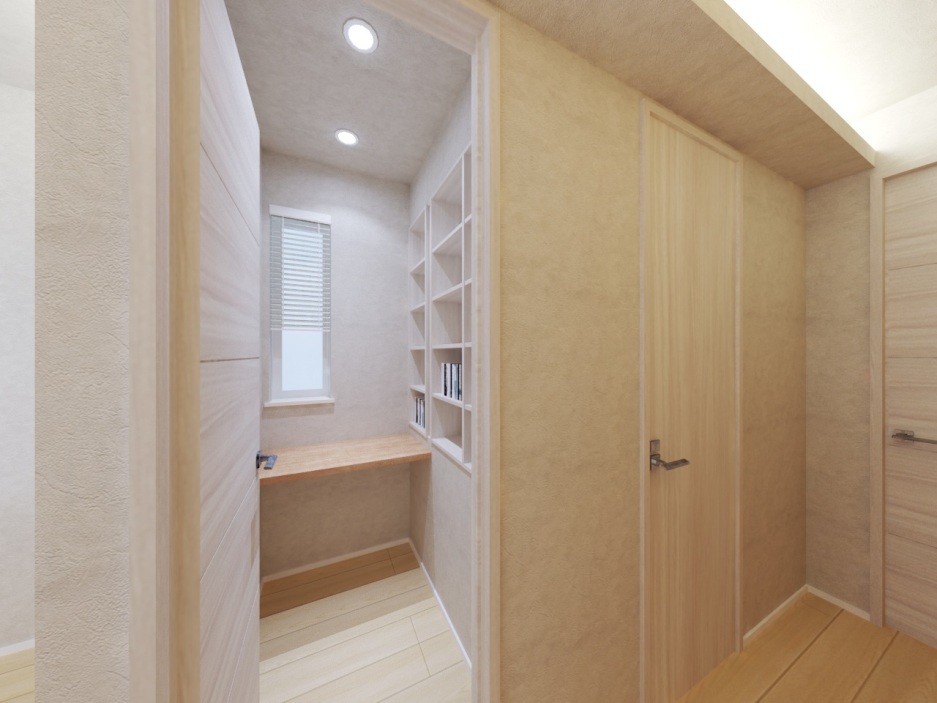 スマートハイムプレイスとん田東町モデルハウスNo.1_内観パース（※プラン図は図面を基に描いておりますので、実際と多少異なる場合があります。）