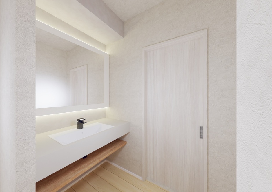 スマートハイムプレイスとん田東町モデルハウスNo.1_内観パース（※プラン図は図面を基に描いておりますので、実際と多少異なる場合があります。）