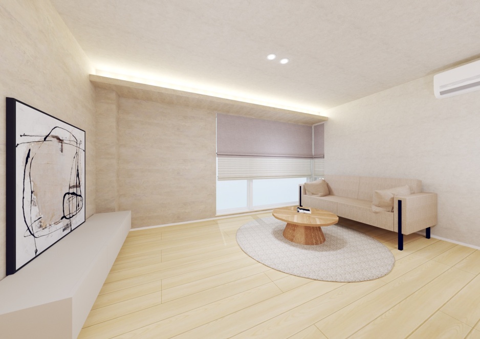 スマートハイムプレイスとん田東町モデルハウスNo.1_内観パース（※プラン図は図面を基に描いておりますので、実際と多少異なる場合があります。）