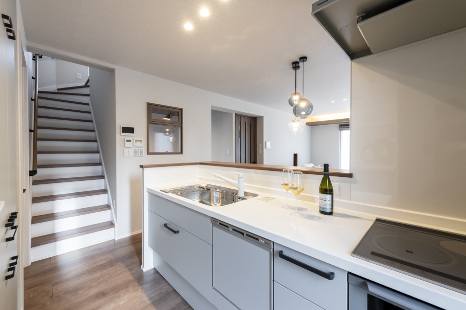 スマートハイムプレイス野幌住吉町モデルハウスNo.2_キッチン