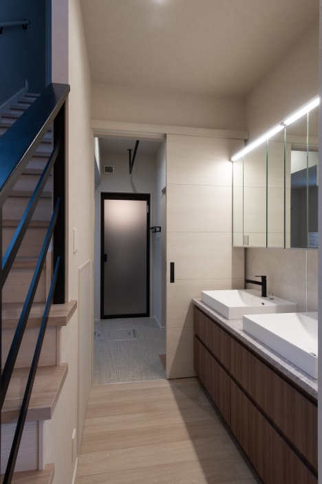 スマートハイムプレイス八雲町富士見町モデルハウスNo.1_洗面化粧台