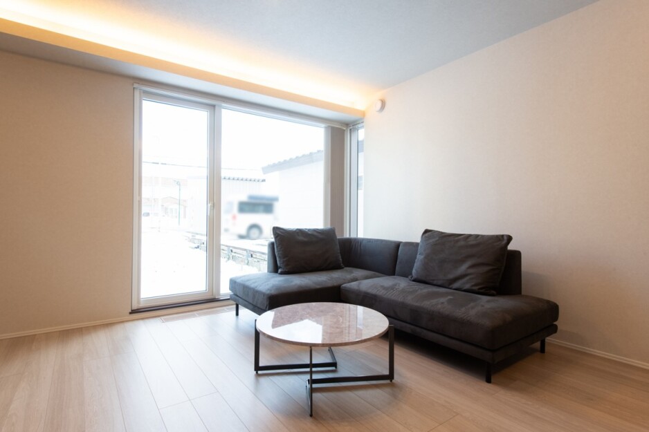 スマートハイムプレイス八雲町富士見町モデルハウスNo.1_リビング